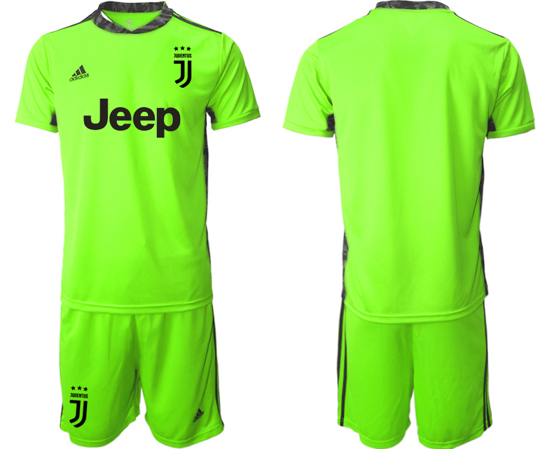 Men 2020-2021 club Juventus fluorescent green goalkeeper Soccer Jerseys->juventus jersey->Soccer Club Jersey